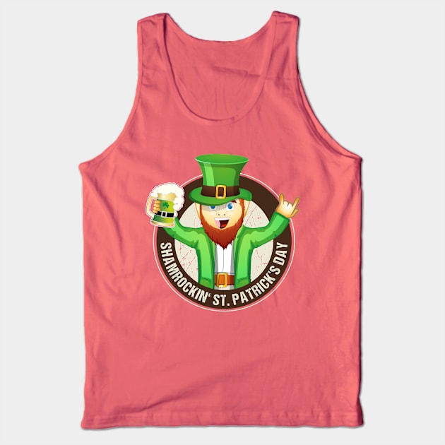 Rockiges St. Patrick's Day "Rocking Finger" Bier Party Irish Pub T-Shirt Tank Top by stearman